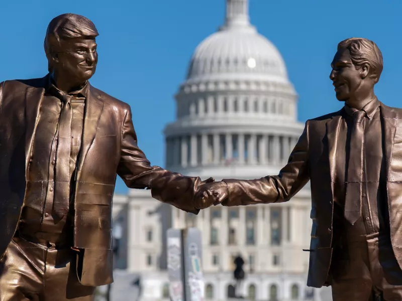 Donald Trump and Jeffrey Epstein 