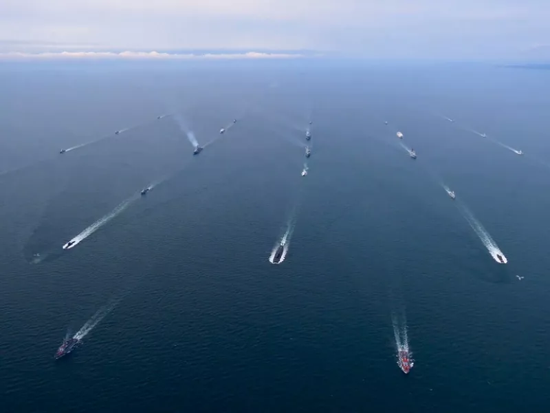 Russian Pacific Fleet warships 