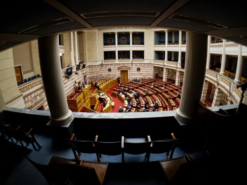 Ολομέλεια στη Βουλή των Ελλήνων Βουλή των Ελλήνων εσωτερικό