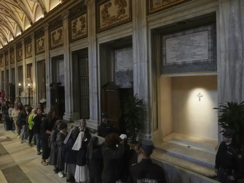 Pope Francis' tomb
