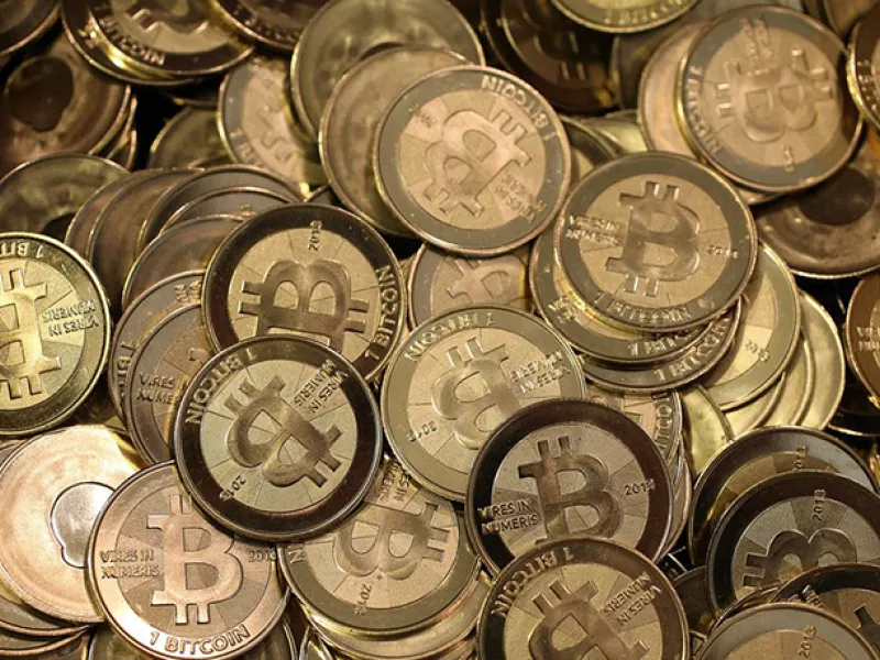 Χρυσά νομίσματα Bitcoin