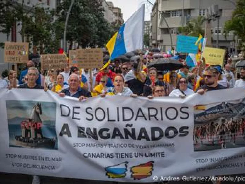 Κανάρια Νησιά: Διαδηλώσεις κατά της μετανάστευσης