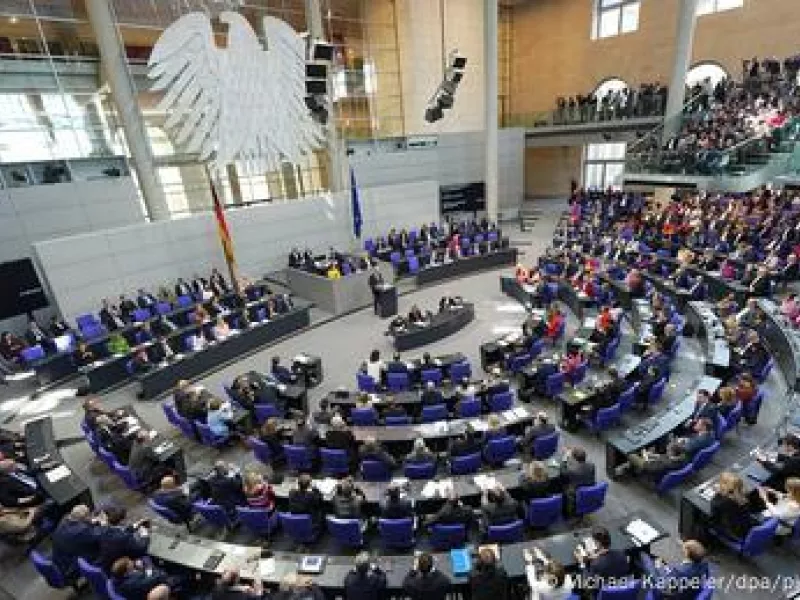 Ολομέλεια Bundestag κατά την εκλογή καγκελαρίου