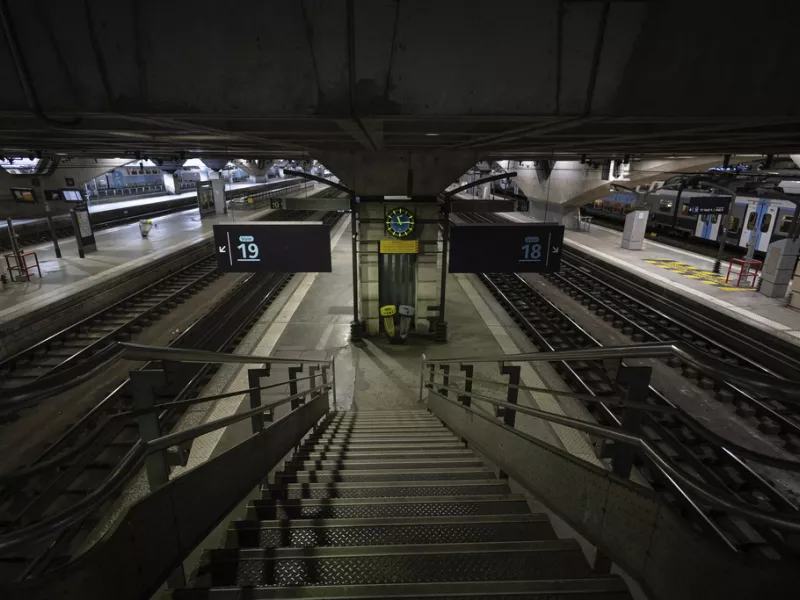 Montparnasse train station in Paris