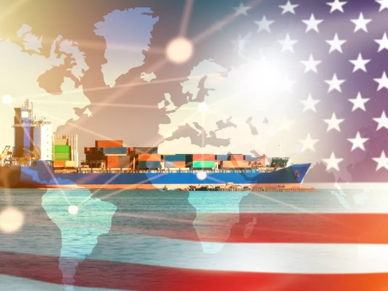 American cargo ship