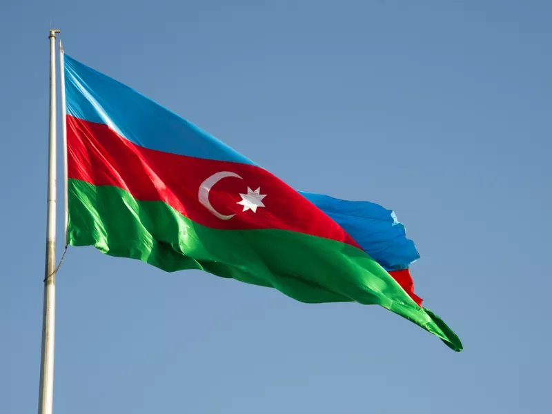 National flag of Azerbaijan