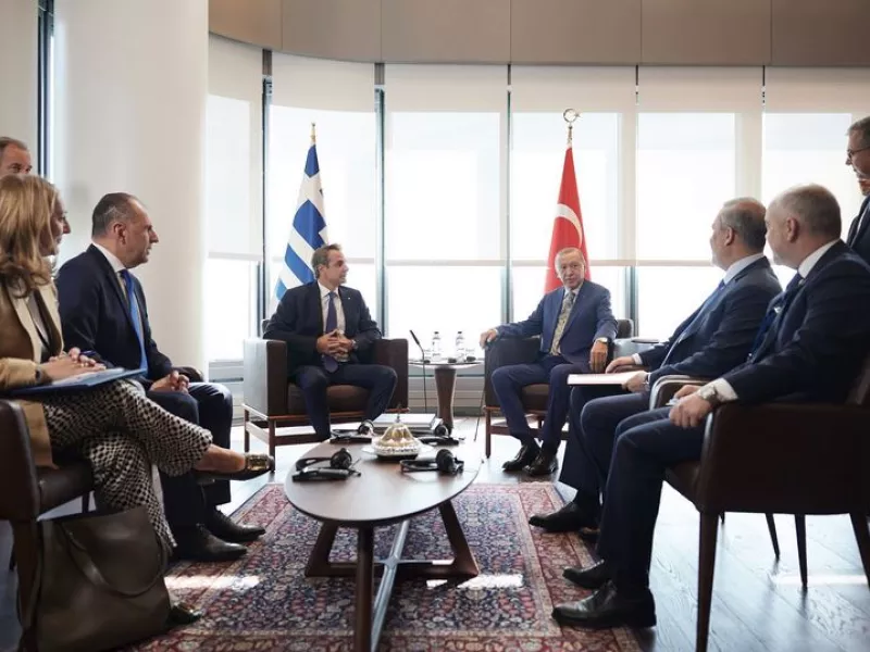 Συνάντηση Μητσοτάκη με Ερντογάν