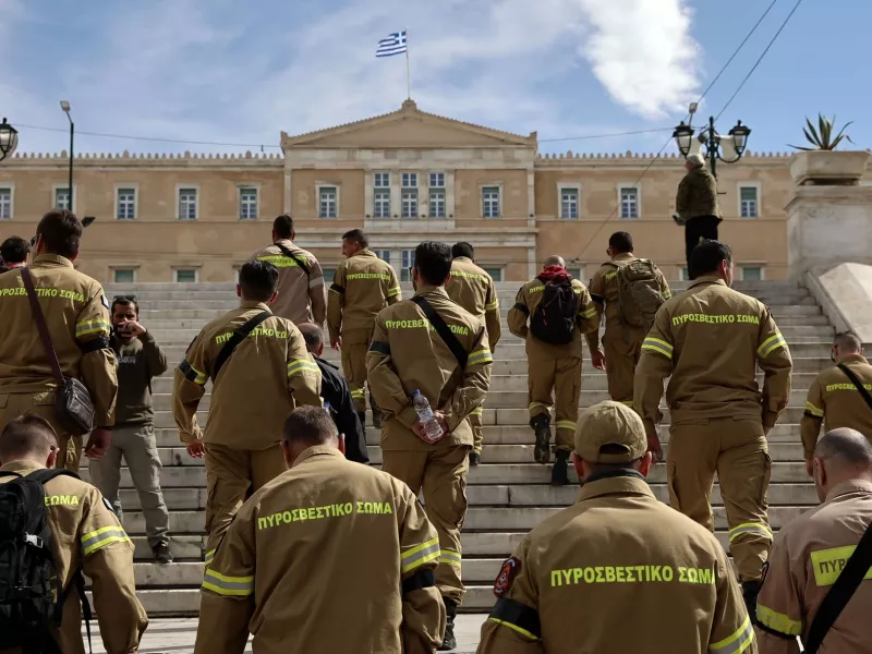 Τέμπη - πυροσβέστες