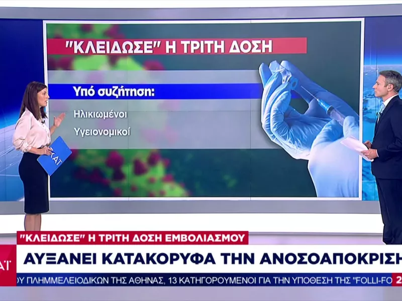 Κορωνοϊός- Ελλάδα: «Κλείδωσε» η τρίτη δόση εμβολιασμού - Ποιους αφορά 